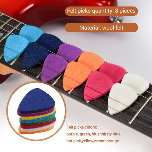 Ukulele Picks  Picks / Plectrums Per Ukulele E Chitarra, 8 Pezzi Guitar Picks, Multi-Color 1