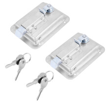 Hardware 2 Teilige Edelstahl Paddel mit Tür Schloss, mit Schloss und Schlüssel - Rv  Spül Griff Für Tür Anhänger