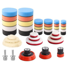 Car Foam Drill Polishing Pad Kit, 44Pcs 1Inch 2Inc