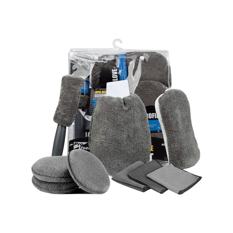 9Pcs Car Cleaning Tool Kit, Microfiber Car Detailing Cleaning Tools Set For Interior Exterior Car Washing Beauty Winter 6031431297398