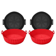 Fodera per Friggitrice Ad Aria, Tappetino Riutilizzabile per Teglia da Forno, Accessori Antiaderenti per Friggitrice Ad Aria, Utensili da Cucina