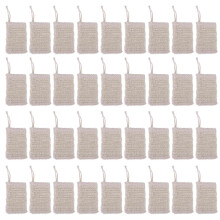 Saco de Sabonete de Sisal para Banho de Banho Saco de Sabonete de Sisal Natural Sabonete Esfoliante Poupador de Sabonete Suporte 36 PeçAs