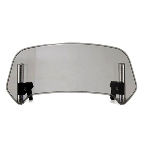 Motorcycle Windshield Grey Extension Adjustable Spoiler Deflector for      28X12cm