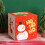 Caixa de Embalagem de Doces de Natal Pequena Caixa de Doces de Alce/Boneco de Neve/Papai Noel 25 cm/9,84 Polegadas Caixa de Doces de Natal com Tampa 7