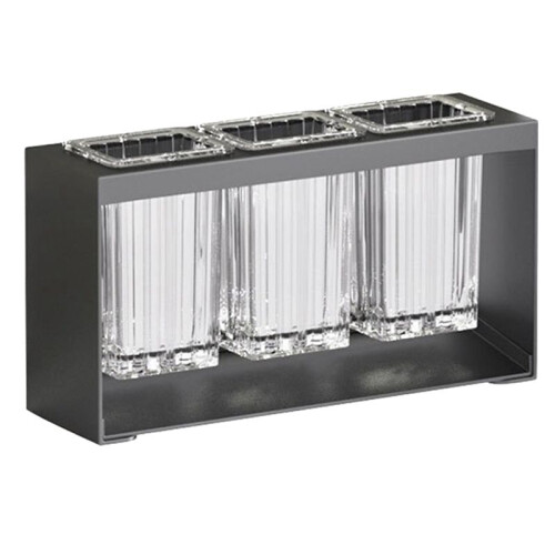 Multifunctional Chopsticks and Spoon Storage Rack Automatic Drain Cutlery Rack Kitchen Storage Tool Gray