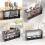 Multifunctional Chopsticks and Spoon Storage Rack Automatic Drain Cutlery Rack Kitchen Storage Tool Gray 5