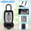 Key Safe -Spacious Resettable 12-Digit Combination Keypad Lock Box, Waterproof Key Safe Wall Mounted Lockbox for Home 2