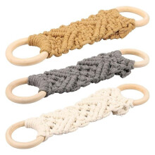 Boho Towel Holder Ring, 3Pcs Handmade Crochet Dish Towel Holder for Kitchen & Bathroom, Decorative Boho Kitchen