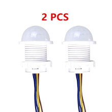 2PCS PIR Sensor Detector 110V 220V Human Body Infrared Motion Sensor Indction Auto Off Light Switches