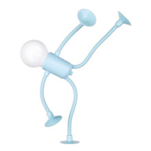 Lámpara de Noche con Forma de Deportista para Dormitorio, Baño y Decoración Navideña, Color Azul, para Escritorio y Dormitorio