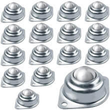 16 Stuks Kogellagers, 1 Inch Koolstofstalen Kogelwielen voor Transportbanden, Rolbeugels, Meubels, Transmissies