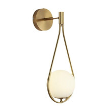 Muurlampen van Messing Minimalistische Glazen Bol Wandlamp Slaapkamer Woonkamer Badkamer Hal Verlichtingsarmaturen B