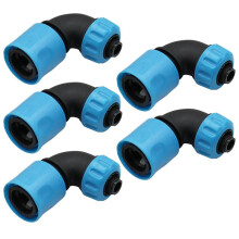 90 Degree Elbow Quick Connector 16mm ABS Garden Irrigation Car Wash Hose Quick Connect Faucet Connector