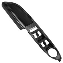 Car Front Door Window Glass Lift  Panel Trim Cover For  Escape C-MAX 2013-2018 ABS Carbon Fibre Bezel Left