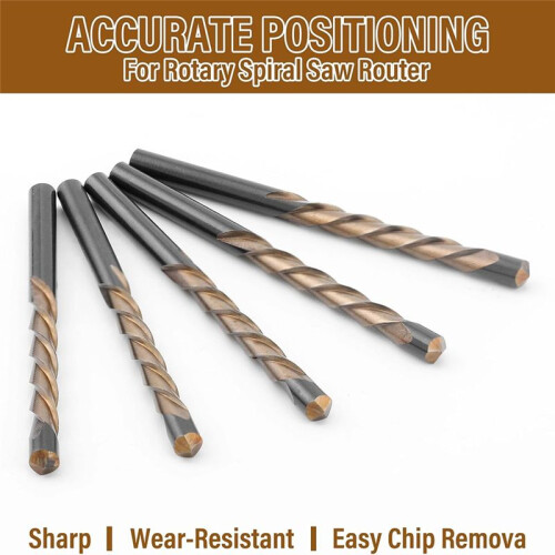 100pc Drywall Drill Bits  Point Cutting Drill Bits Diameter Drywall Router Drill Bits Drywall Tools for Spiral Saw 1