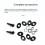 Hypersonic 2 PCS Car Front Windshield Wiper Nozzle Nut Type Mist Wiper Spray Nozzle Car General Accessories 4