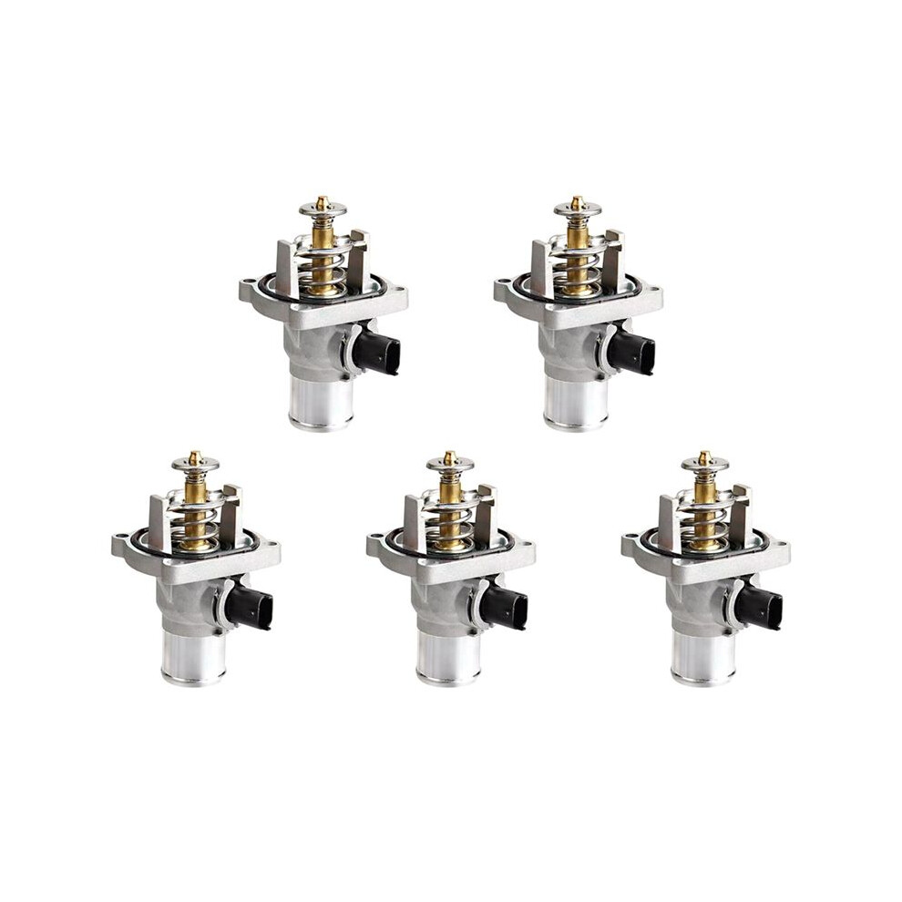 5Pcs Car Engine Coolant Thermostat Assembly Housing For Chevy Aveo Sonic 09-16 96984104 55578419 25193683 4712462243760