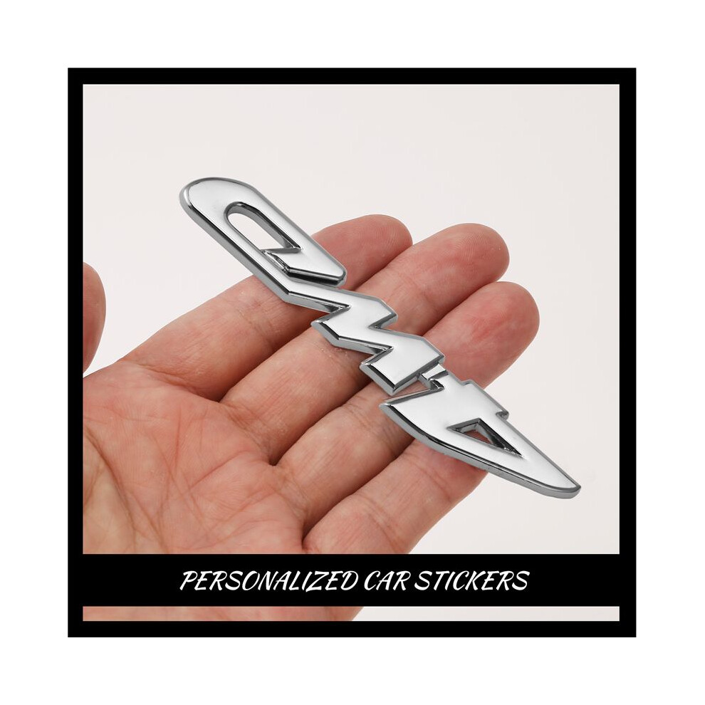 4Wd Displacement Car Chromed Emblem Badge Car Sticker Logo Silver 6032860358049