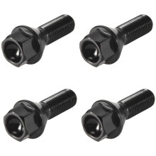 4Pcs Schwarz Wheel Bolt Radmutter für E30 E36 E46 E60 E90 36136781150