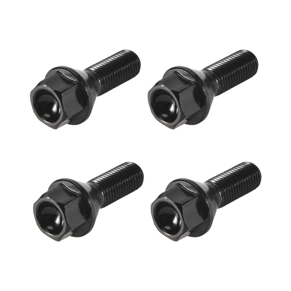 4Pcs Wheel Bolt Lug Nut For E30 E36 E46 E60 E90 36136781150 Black 6032214883685