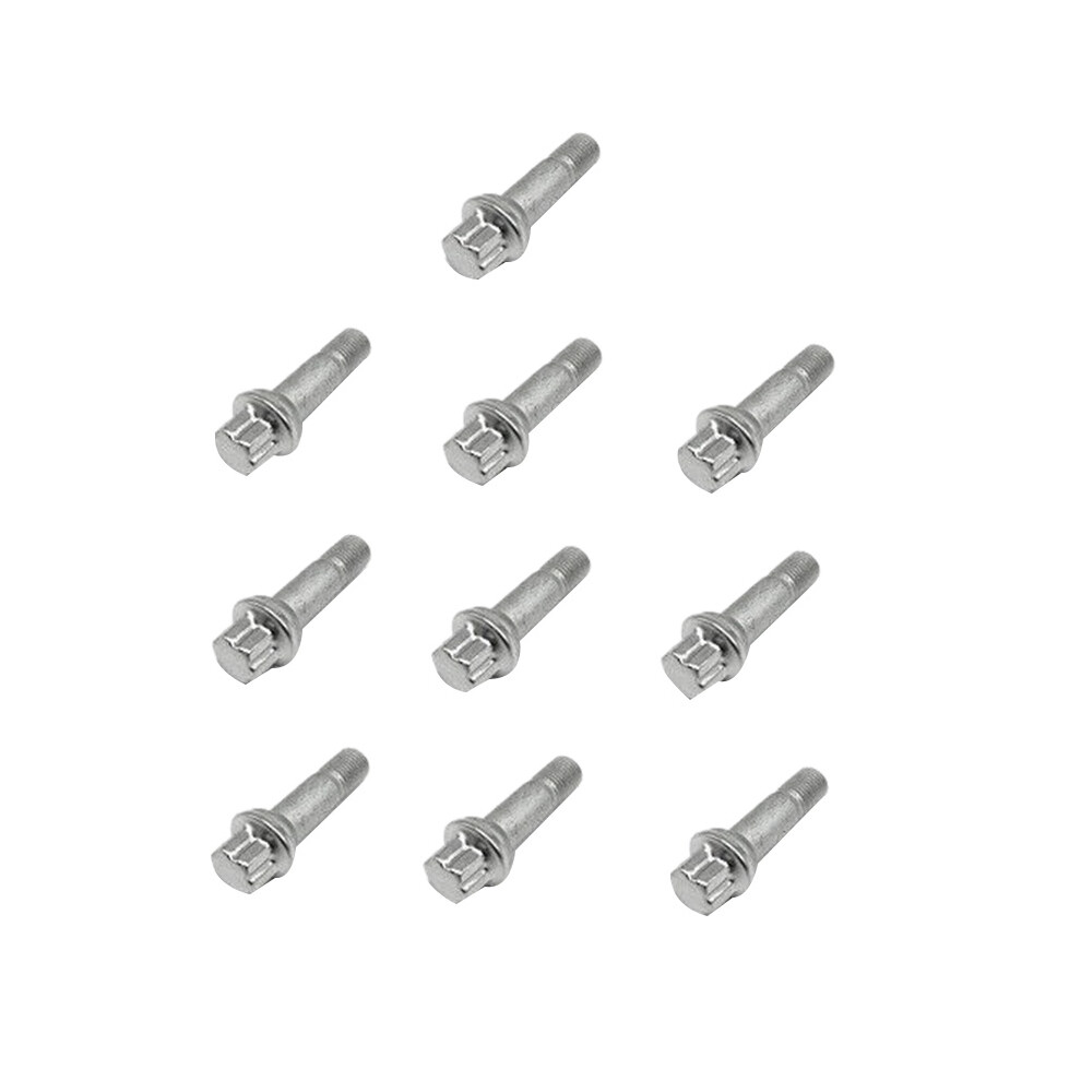 10Pcs Wheel Lug Bolts Nuts For W164 W166 X204 W221 C216 C Cl E Gl Ml S Class A0009905407 6032447321800