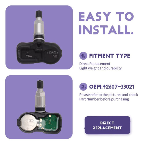 para   SENSOR de MONITOREO de PRESIÓN de NEUMÁTICOS TPMS 42607-33021 1