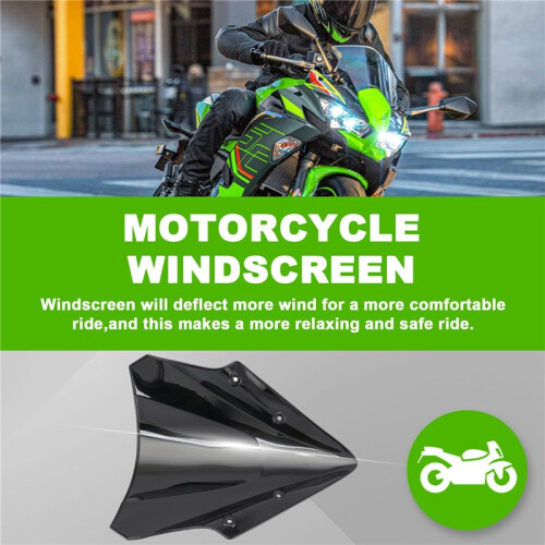 Deflettore per Parabrezza un Doppia Bolla per Parabrezza Windscreen per   650 2017-2019 Accessori Moto 1