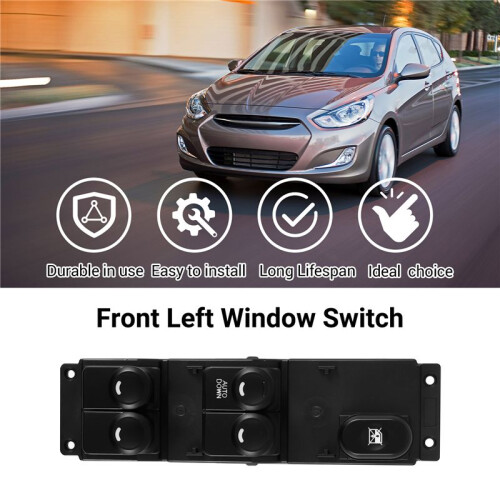 Car Front Left Master Power Window  93570-1R101 for  Accent 13-17 2