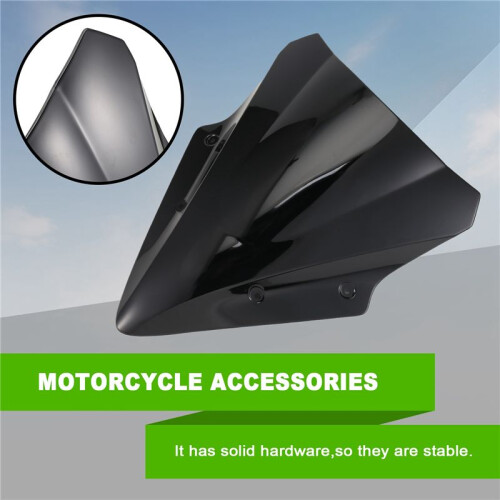 Windshield WindScreen Double Bubble Windshield Deflector for   650 2017-2019 Motorcycle Accessories 2