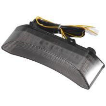 Fanale Posteriore per Fanale Posteriore un LED per Motocicletta per YZF R1 YZF-R1 2002 2003 Lampeggiatore con Indicatori di Direzione Nero