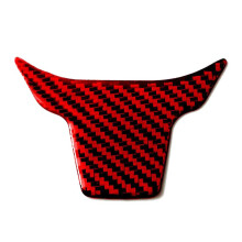 Adesivo Decorativo per Rivestimento del Labbro del Volante in Fibra di Carbonio ABS Rosso per   10Th Gen 2016 2017 2018 2019