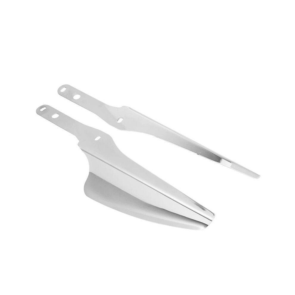Motorcycle Front Fork Mount Wind Deflectors Windscreen Fairing For Touring Road King 1995-2021(Silver) Silver 6032983590562