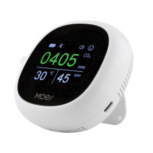 MOES Tuya Koolstofdioxidemeter Temperatuurvochtigheidssensor Digitale 3-in-1 Luchtkwaliteit Draagbare Meter