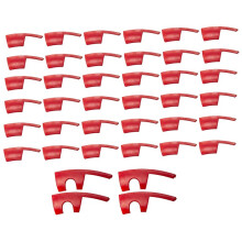 40Pcs for  Model Y 2020-2023 Hub Cap Rim Patch 20 Inch Wheel Protectors Hubcap Accessories Red