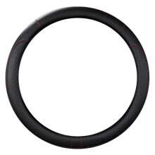 Car PU Leather Universal Steering Wheels Cover 38cm Car Interior Accessories Black
