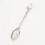 Vintage Engraved Coffee Dessert Spoon Set, Crystal Pattern Alloy Leaf Spoon Mug Coffee Ice Cream Spoon 5