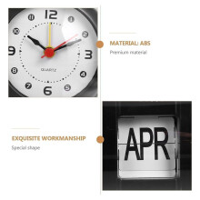 Page-Flip-Uhr, Kalender, Kapsel-Design, Einfache Wanduhr, Digitale Tischuhr, All-Match-Wecker