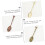 Vintage Engraved Coffee Dessert Spoon Set, Crystal Pattern Alloy Leaf Spoon Mug Coffee Ice Cream Spoon 3