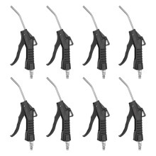 8pcs Air Blow-Gun High Flow Air Compressor Blow-Gun with 1/4inch NPT Male Air Plug and Angled Bent