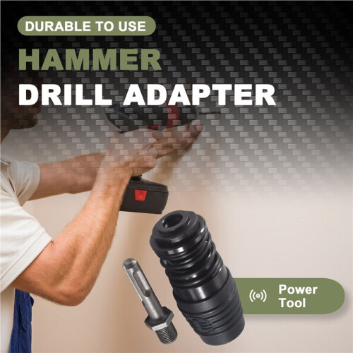 1pc Hammer Drill Adapter for SDS- to for SDS Max Adapter Socket Chisel Hammer Drill Chuck Adapter Tool Power Tool 1