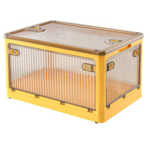 Grote Capaciteit Opvouwbare Opbergdoos - Stapelbare Verdikte Plastic Organizer, Huishoudelijke Transparante Plastic Opvouwbare Doos