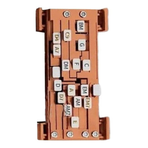 Guitar Learning Aid Tool Guitar Chord Trainer Guitar Practice Aid Teaching Learning System for Guitar Beginner Brown