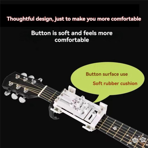 Guitar Learn Aid Tool One-Touch Chords Presser Guitar Learning Tool Guitar Chord Trainer Practice Aid for Beginner Lover 1