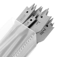 13-Delige Spadeboorsets, Gelegeerde Stalen Platte Peddelboor, Platte Houtboor Geschikt voor Houtbewerking, Diverse Bits
