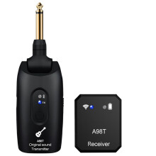 Drahtloses Gitarrensystem, Wiederaufladbarer Digitaler 2,4-G-Gitarrensender-Empfänger für E-Gitarren-Bass-Geigenzubehör