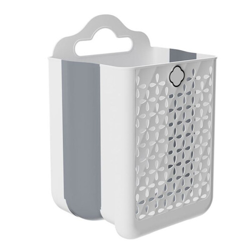 Wall-Mounted Folding Laundry Basket - Space-Saving Dirty Clothes Storage, Large-Capacity Storage