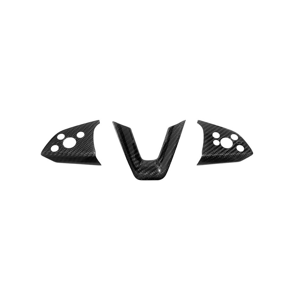 Real Carbon Fiber For Model 3 Highland 2024 Car Steering Wheel Trim Cover Interior Accessories 6032763382516