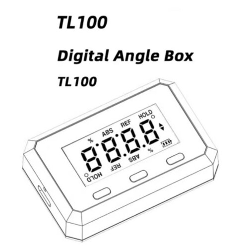 TL100 Horizontal Angle Meter Protractor Pitch Gauge Digital Angle Box High-Precision Electronic Inclinometer Model 2