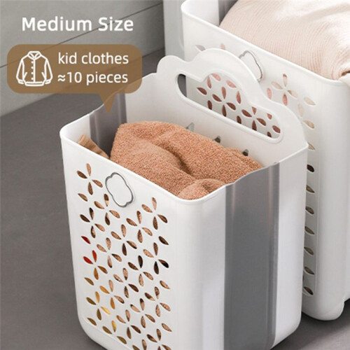 Wall-Mounted Folding Laundry Basket - Space-Saving Dirty Clothes Storage, Large-Capacity Storage 1