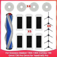 Voor Deebot T30S T30S Combo T30 Omni T30 Pro Omni voor M12 Pro Stofzuigeronderdelen Hoofdborstel Filter Dweil Doek